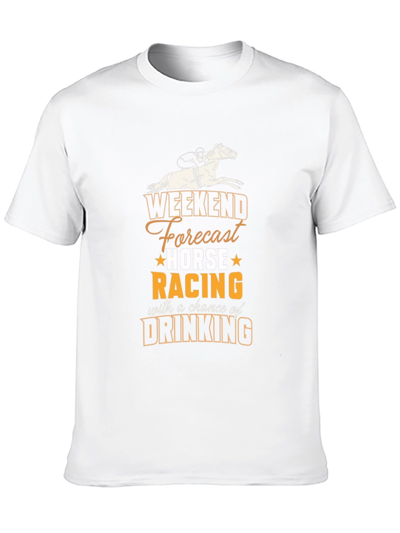 Camiseta Hombre Weekend Forecast Horse Racing