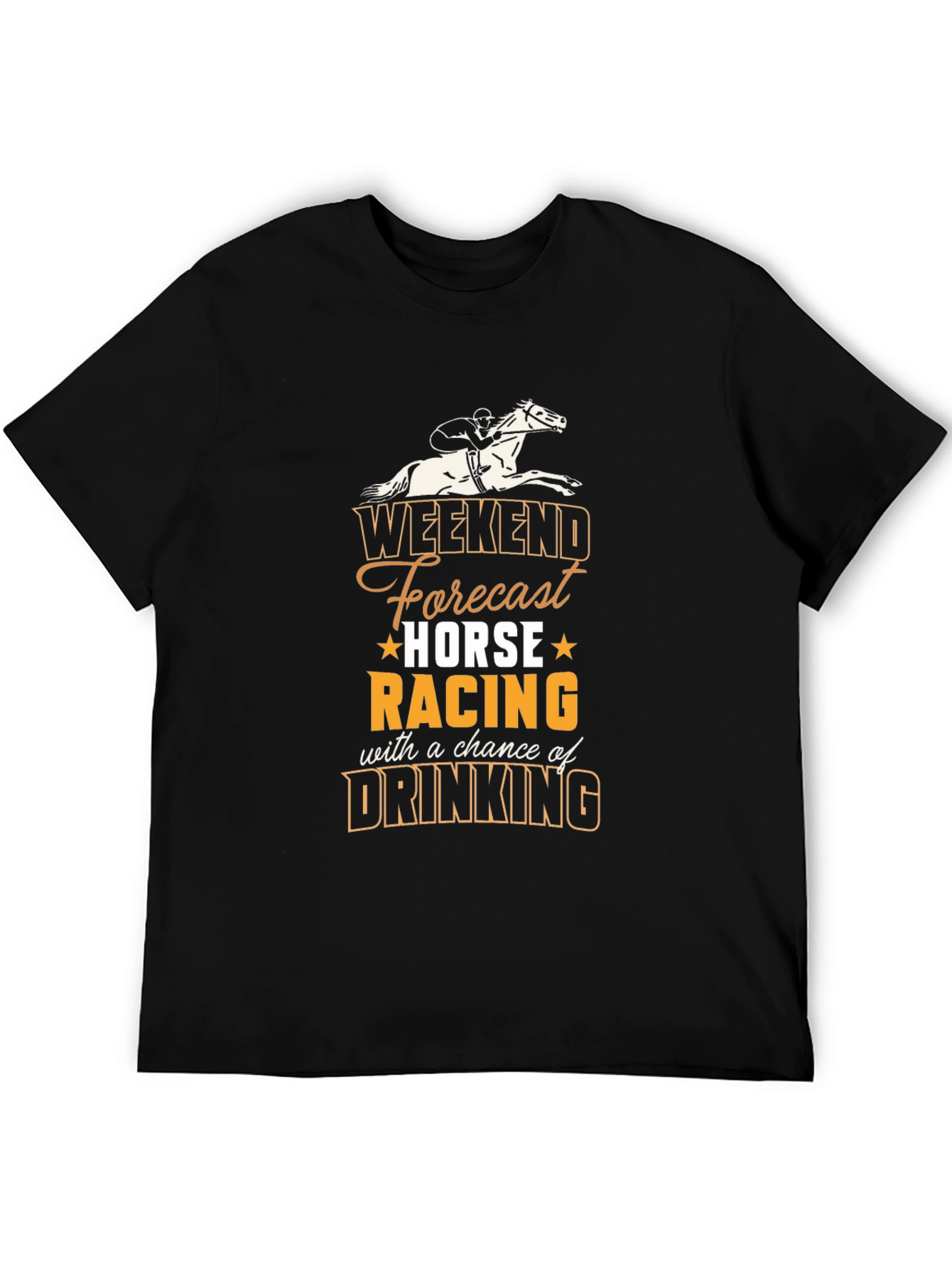 Camiseta Hombre Weekend Forecast Horse Racing