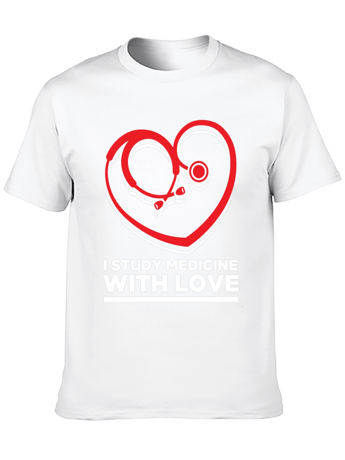 Camiseta Negra I Study Medicine With Love