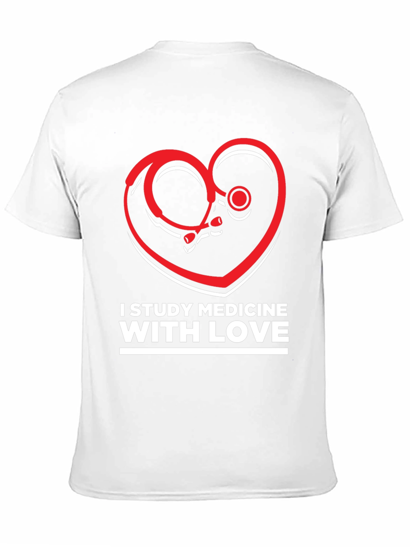Camiseta Negra I Study Medicine With Love
