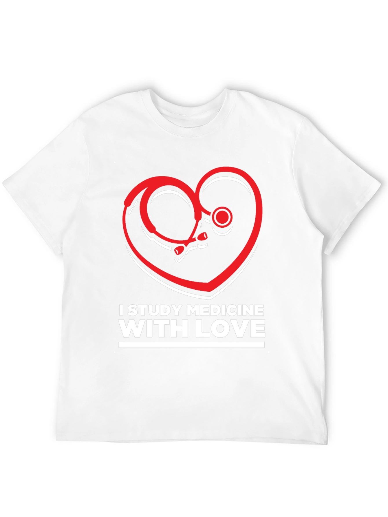 Camiseta Negra I Study Medicine With Love