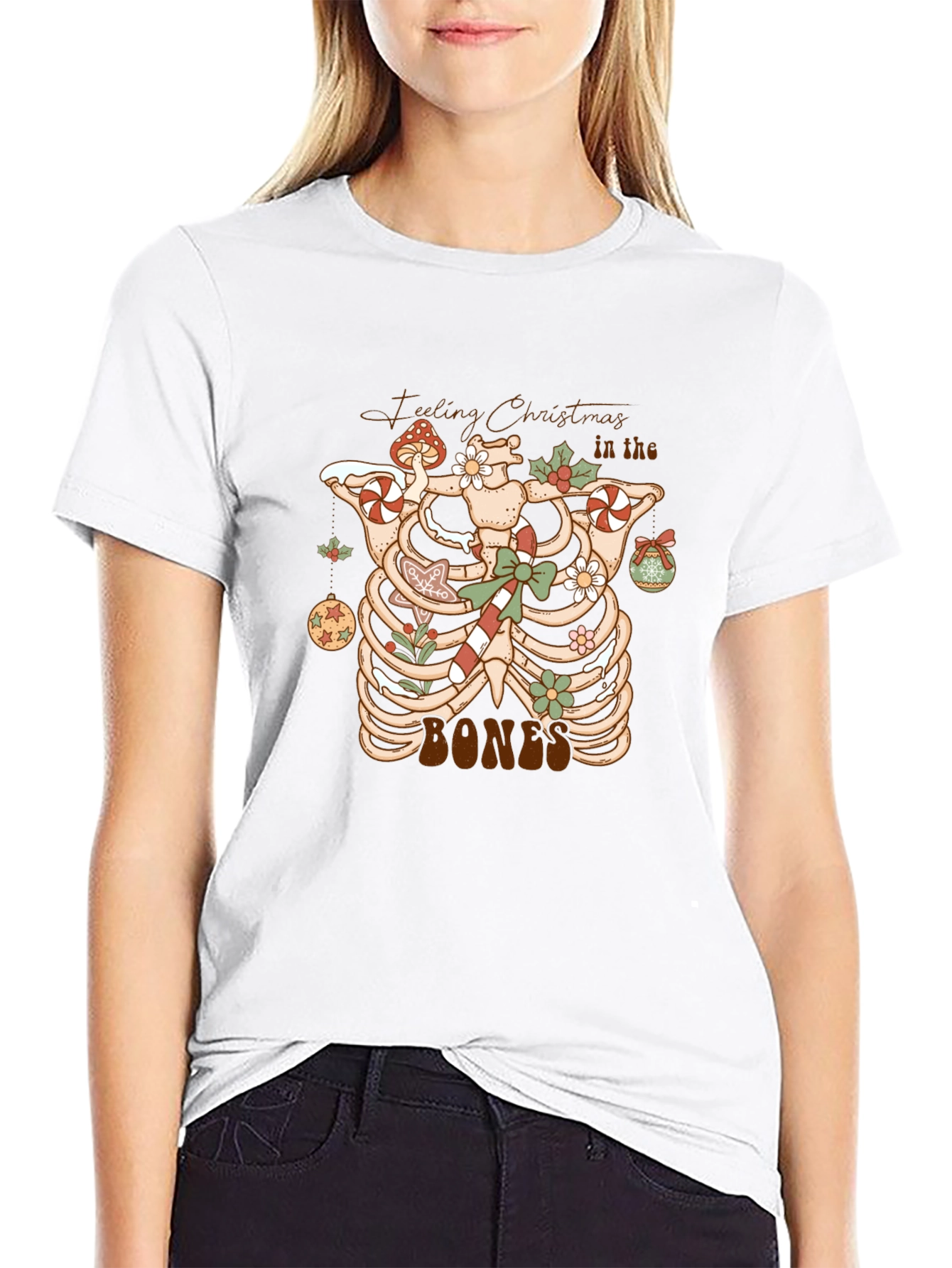 Camiseta Festiva Navidad en los Huesos