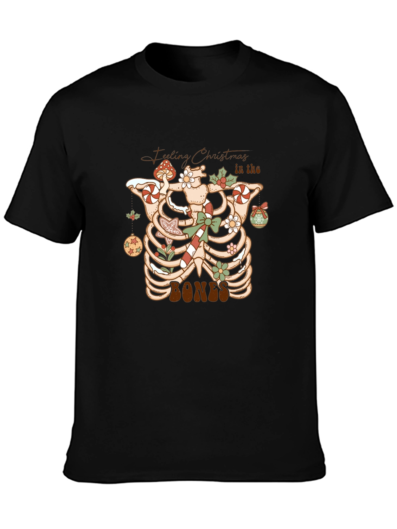 Camiseta Festiva Navidad en los Huesos