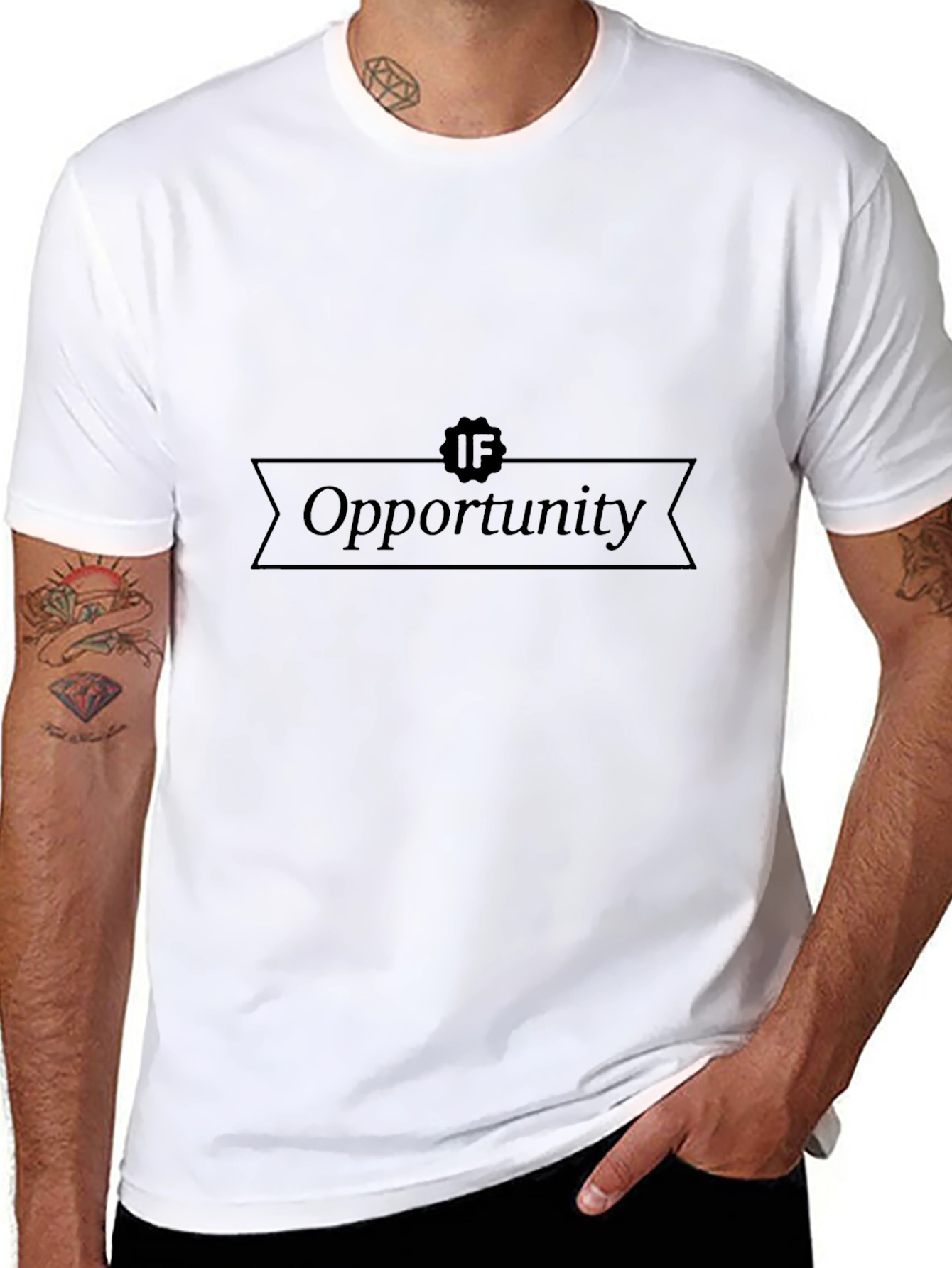 Camiseta Negra Opportunity para Hombre