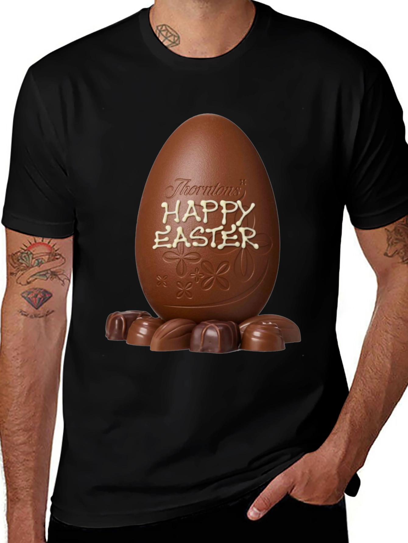 Camiseta Huevo de Pascua Chocolate
