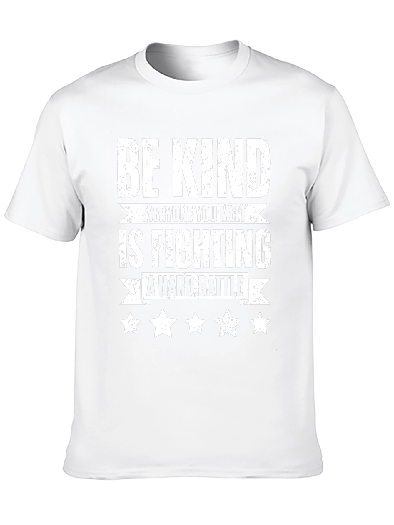 Camiseta Negra Sé amable con estrellas