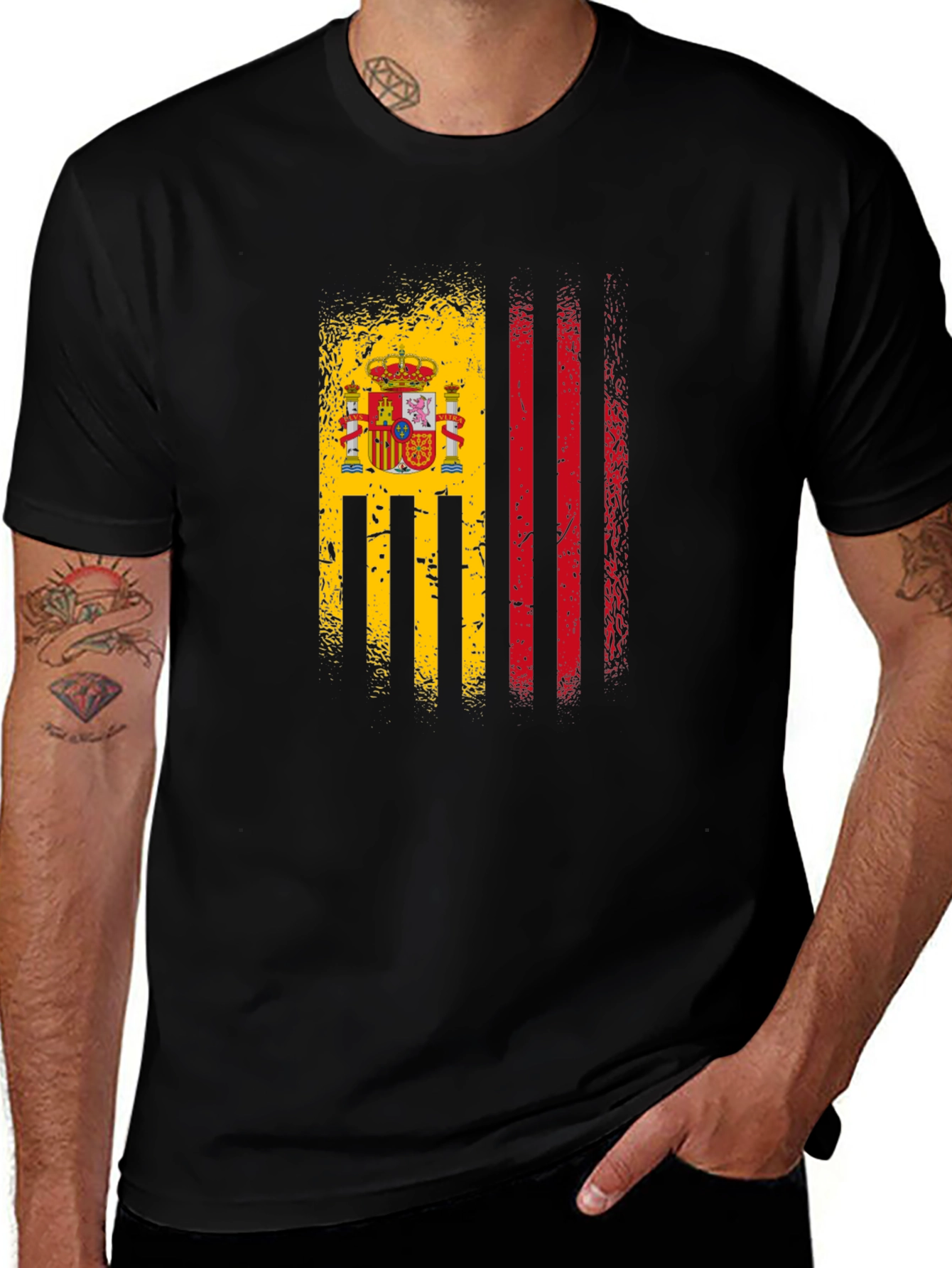 Camiseta España Bandera Grunge