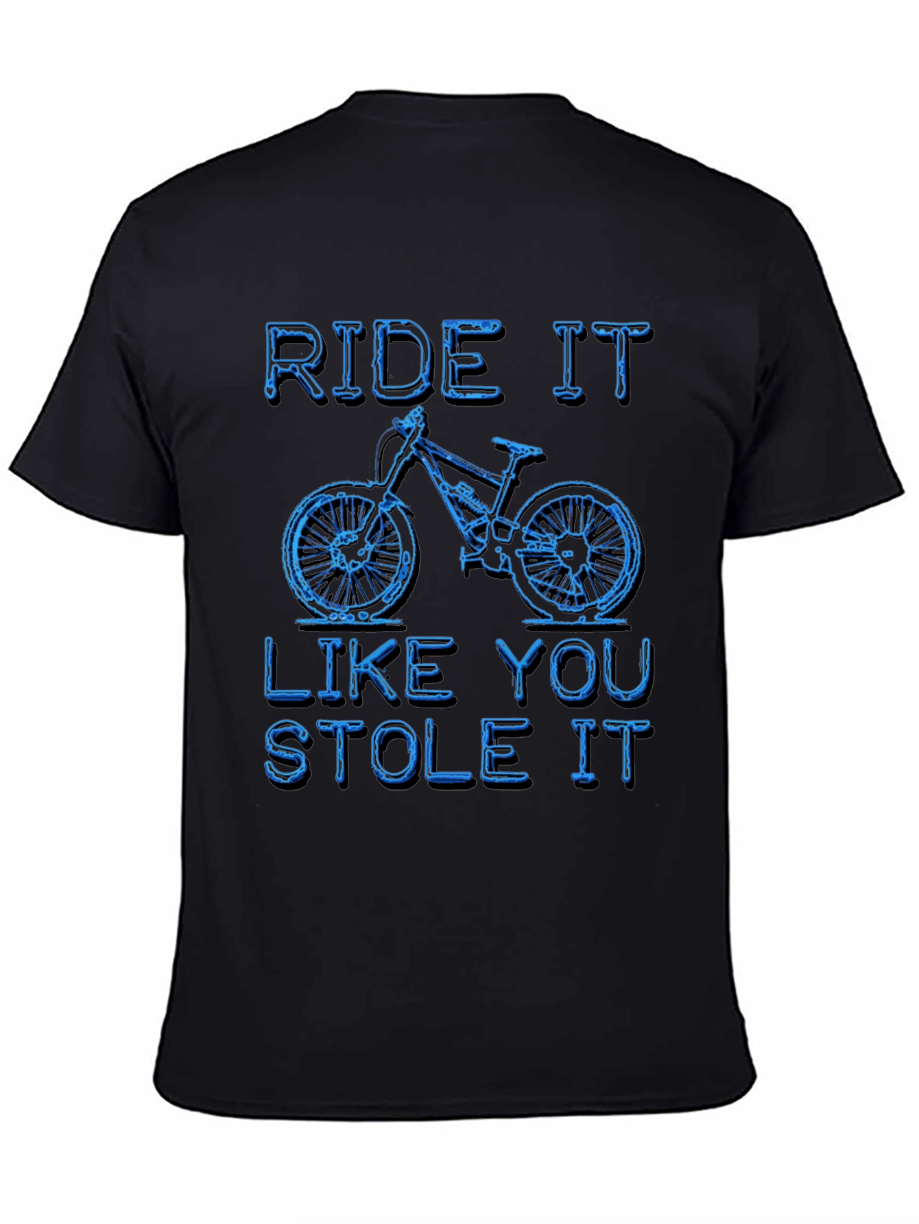 Camiseta Negra Ride It Like You Stole It