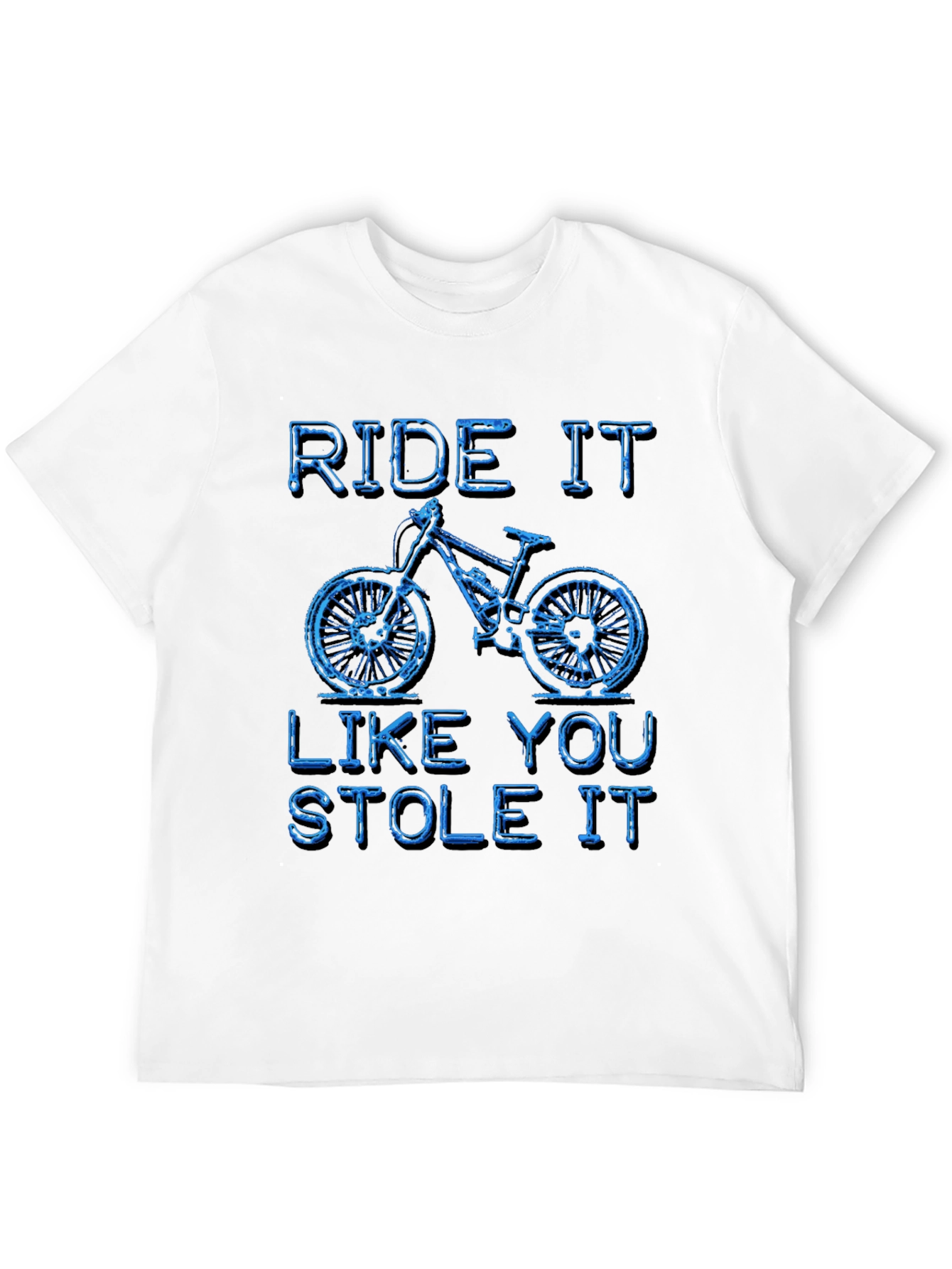 Camiseta Negra Ride It Like You Stole It