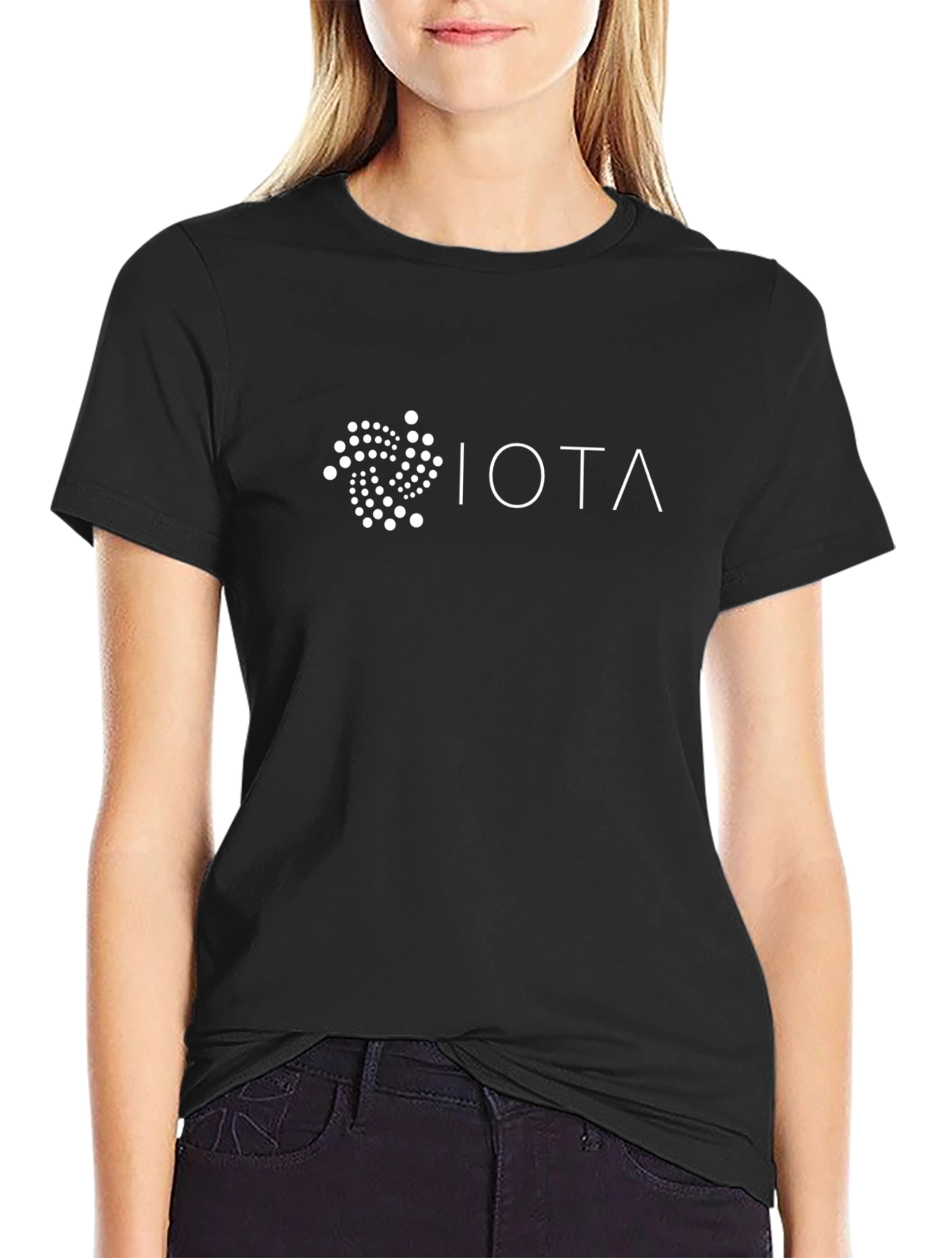 Camiseta Negra Hombre - Diseño IOTA