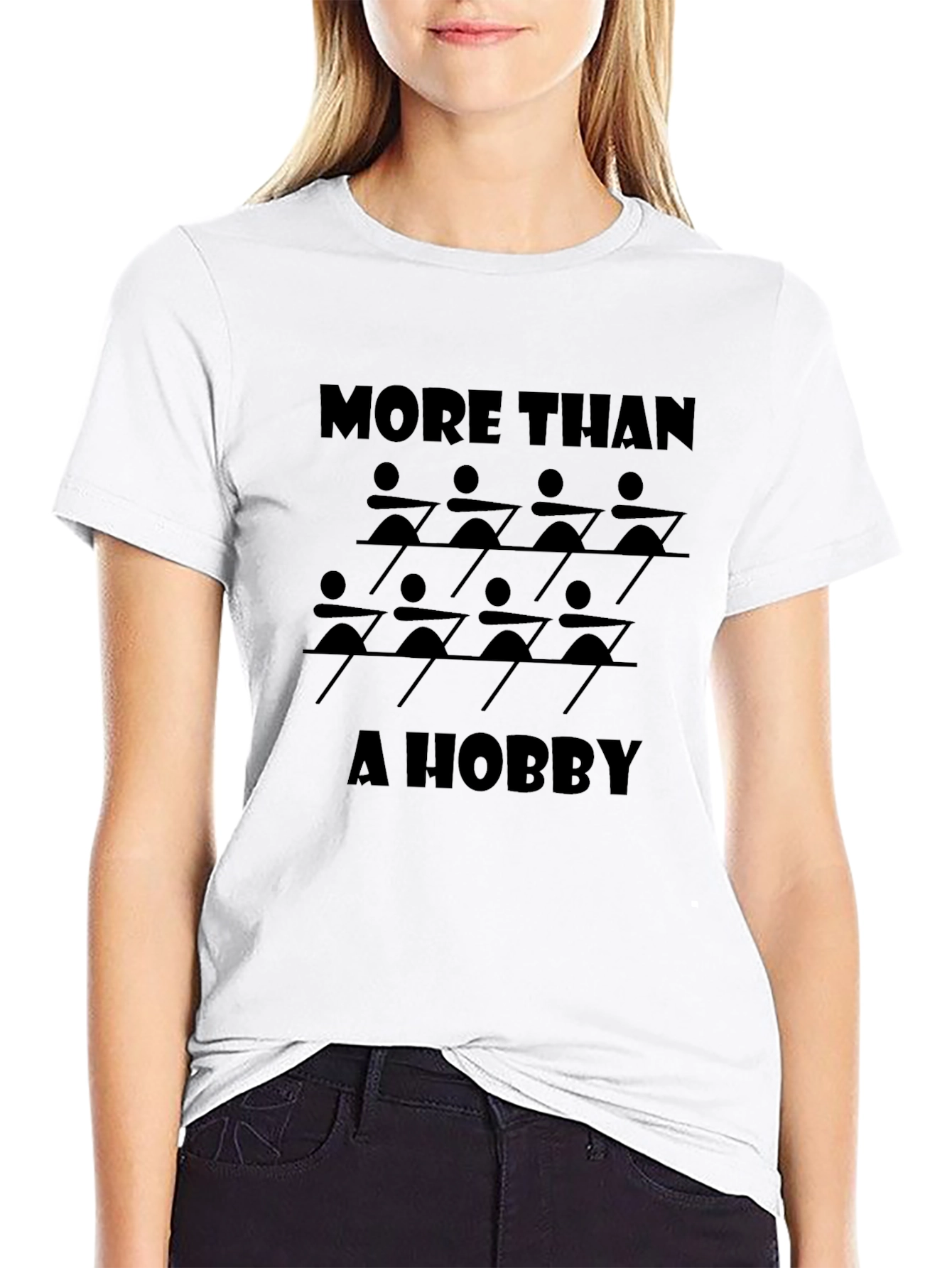 Camiseta Negra: Más que un Hobby - Remo