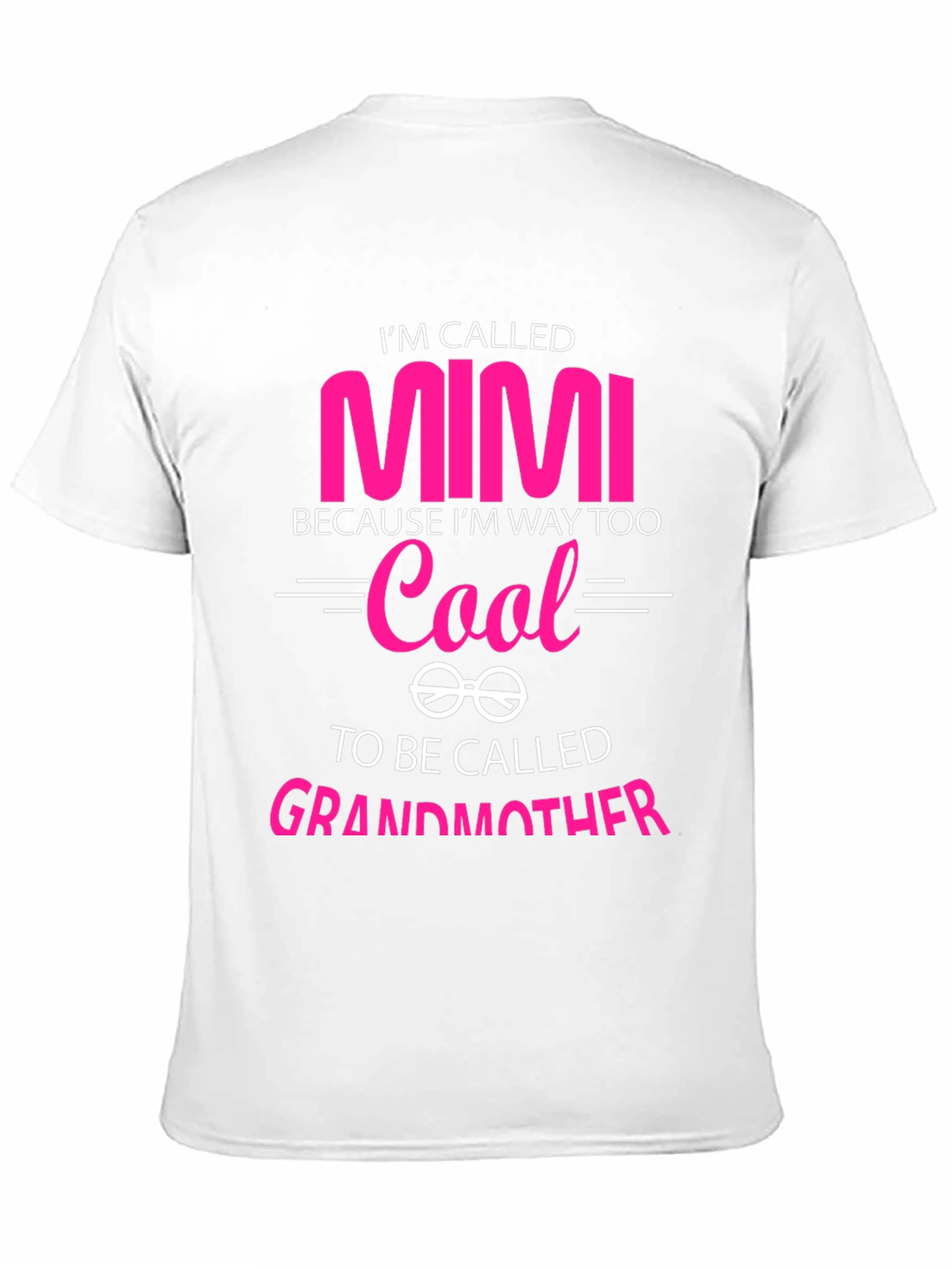 Camiseta Negra Mimi Too Cool para Abuelas Modernas