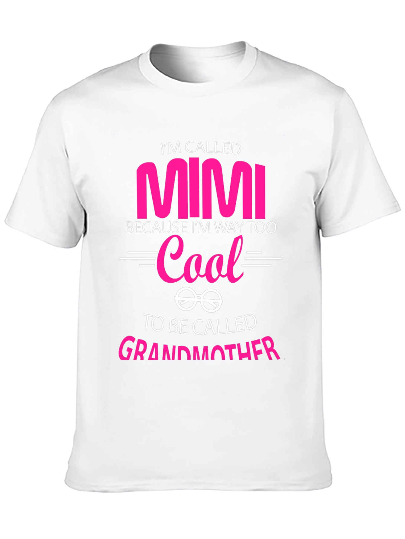 Camiseta Negra Mimi Too Cool para Abuelas Modernas