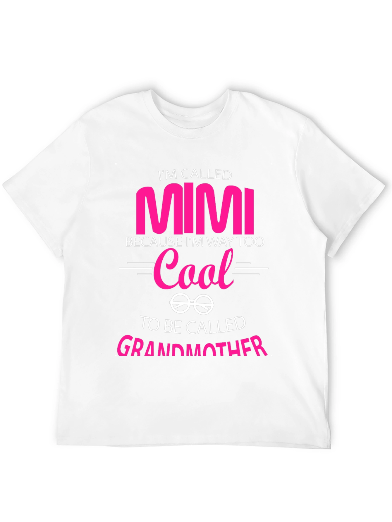 Camiseta Negra Mimi Too Cool para Abuelas Modernas
