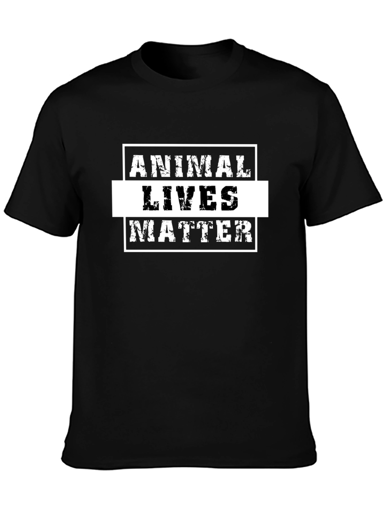 Camiseta Negra: Vidas Animales Importan