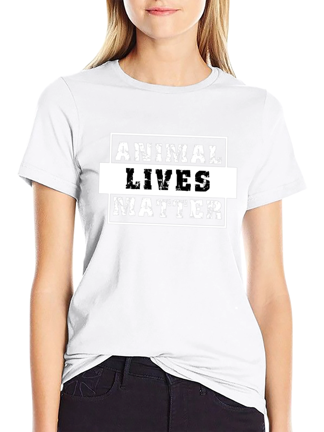 Camiseta Negra: Vidas Animales Importan