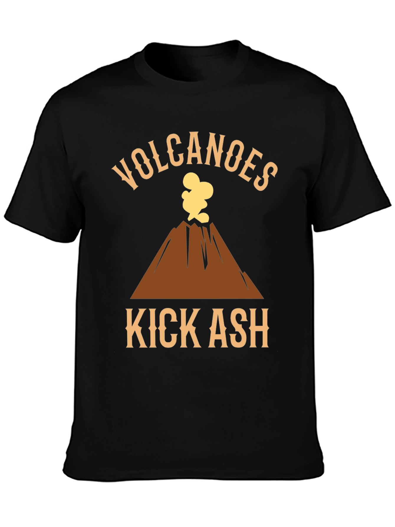 Camiseta Negra Volcanes Kick Ash
