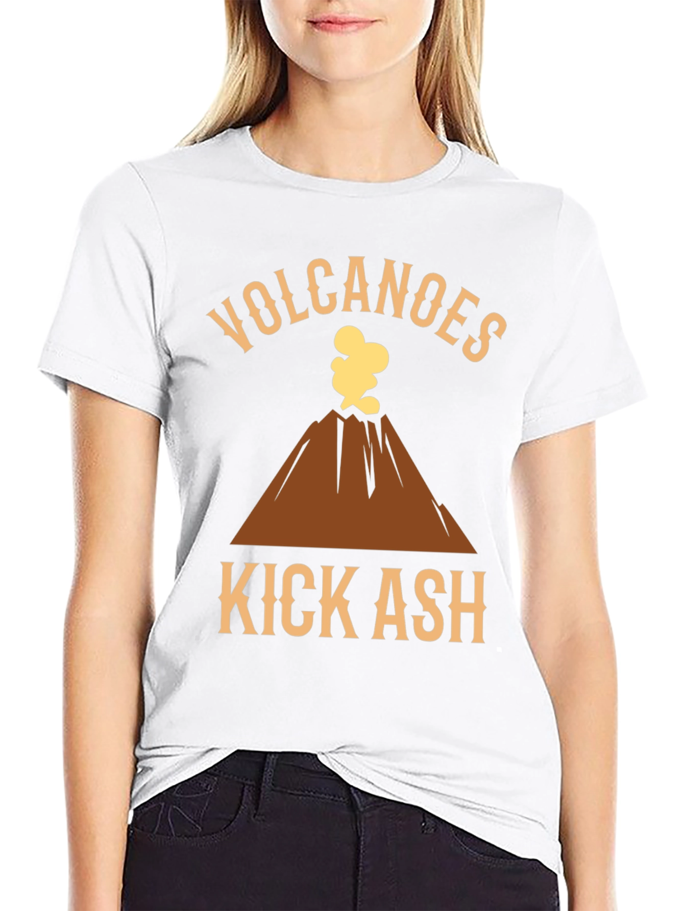 Camiseta Negra Volcanes Kick Ash