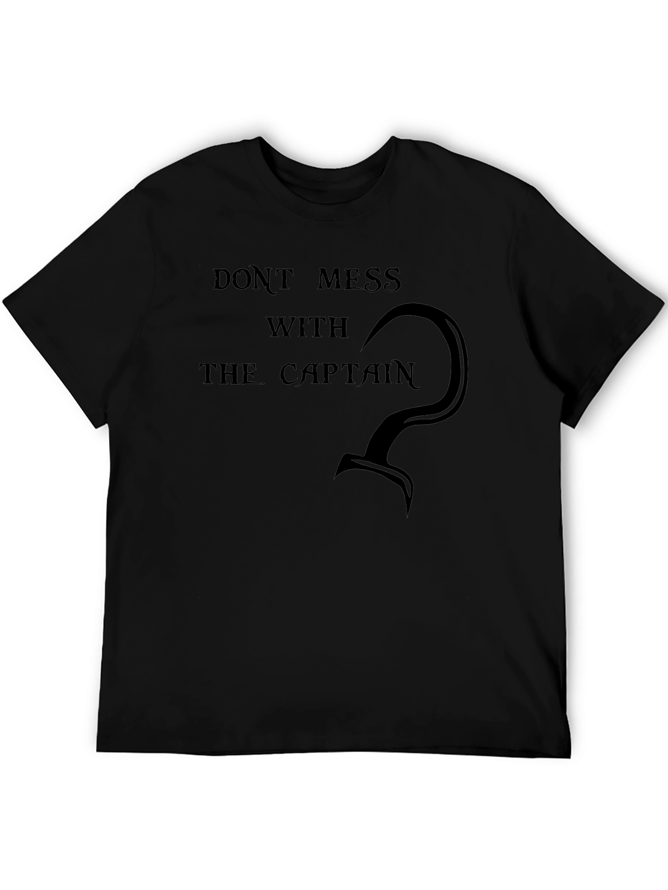 Camiseta Negra Capitán Garfio - No Molestar