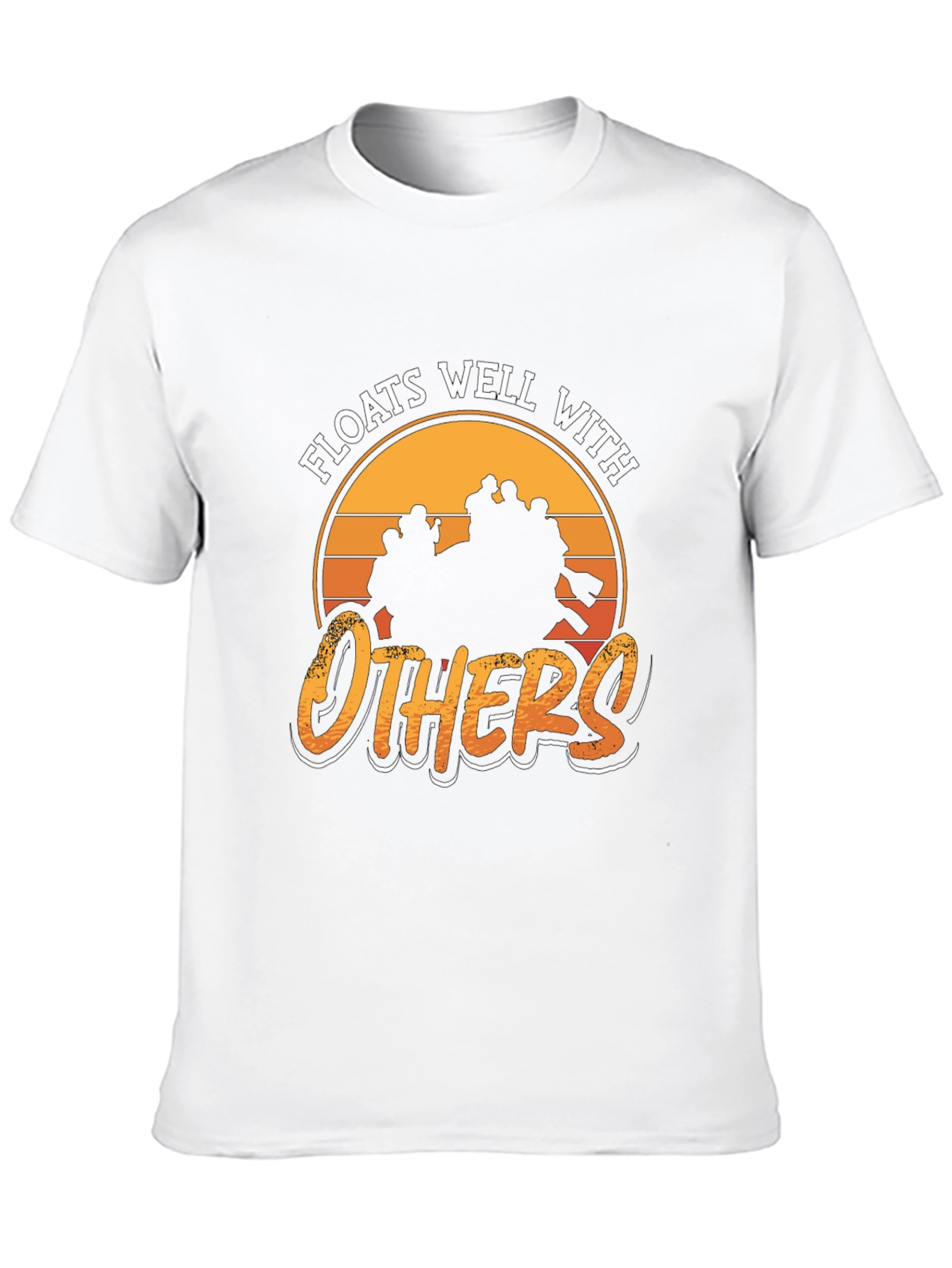 Camiseta Negra: Flota Bien con Otros