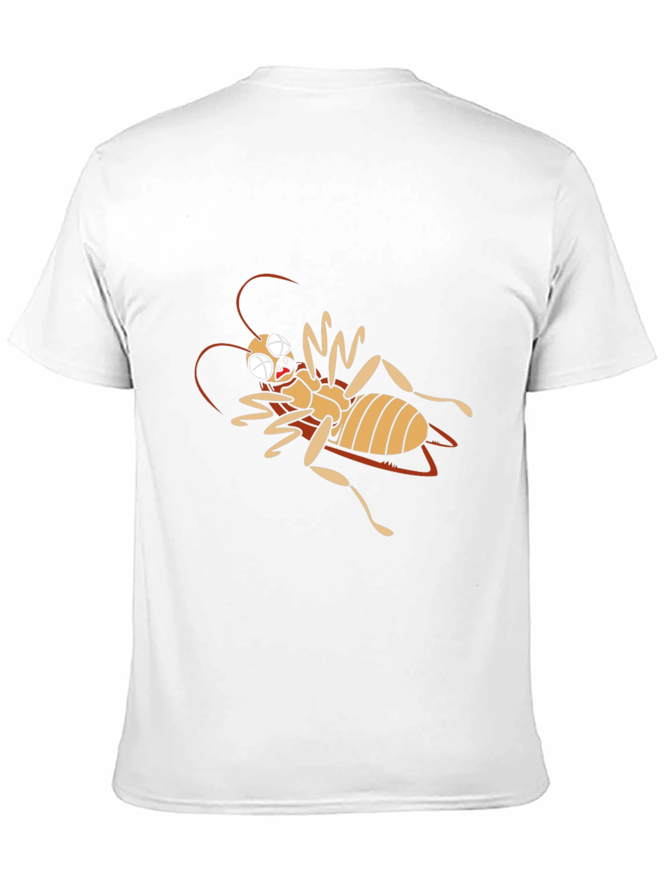 Camiseta Negra con Diseño de Insecto Caricaturesco