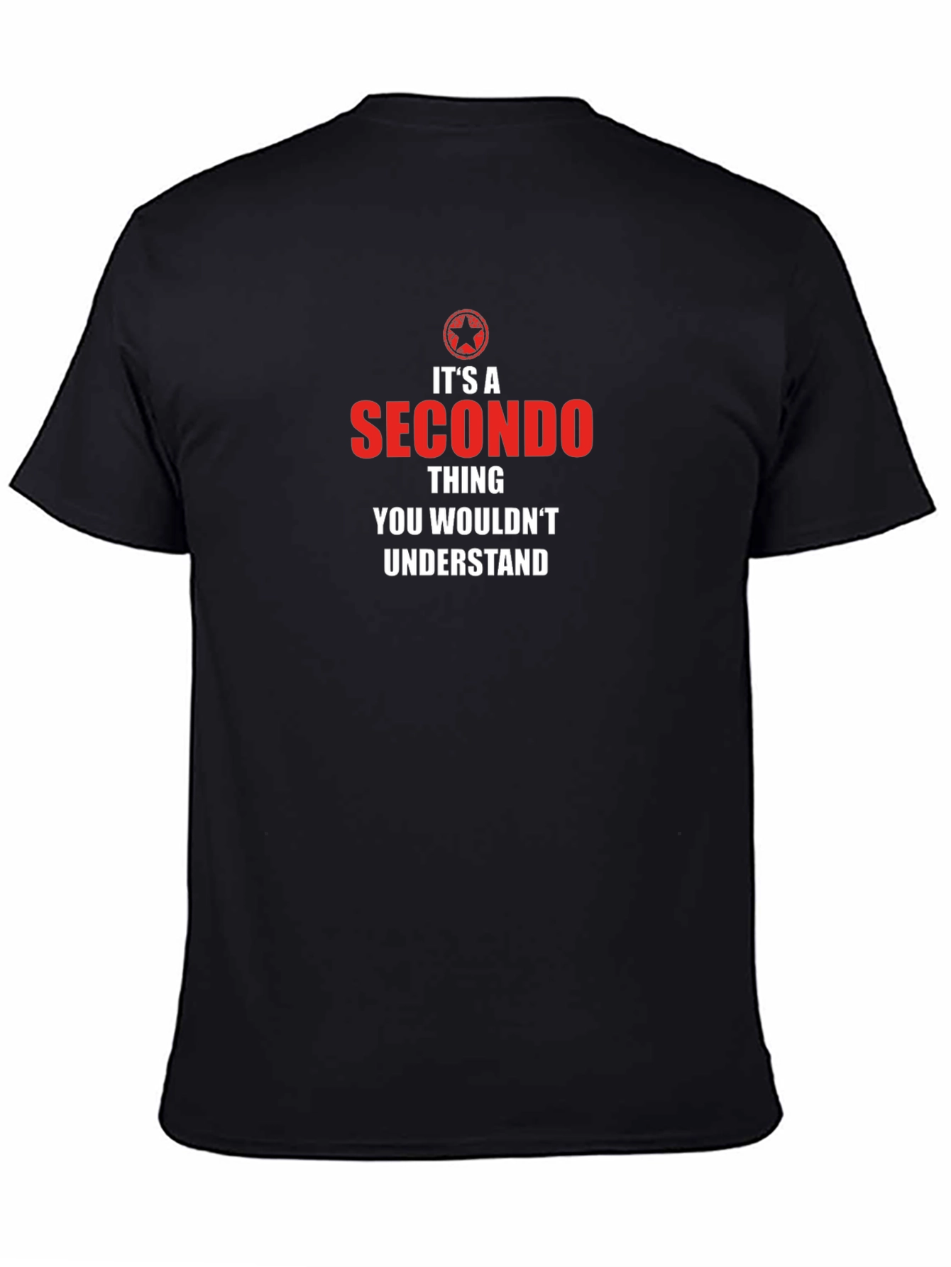 Camiseta Negra Secondo Thing: Estilo Único