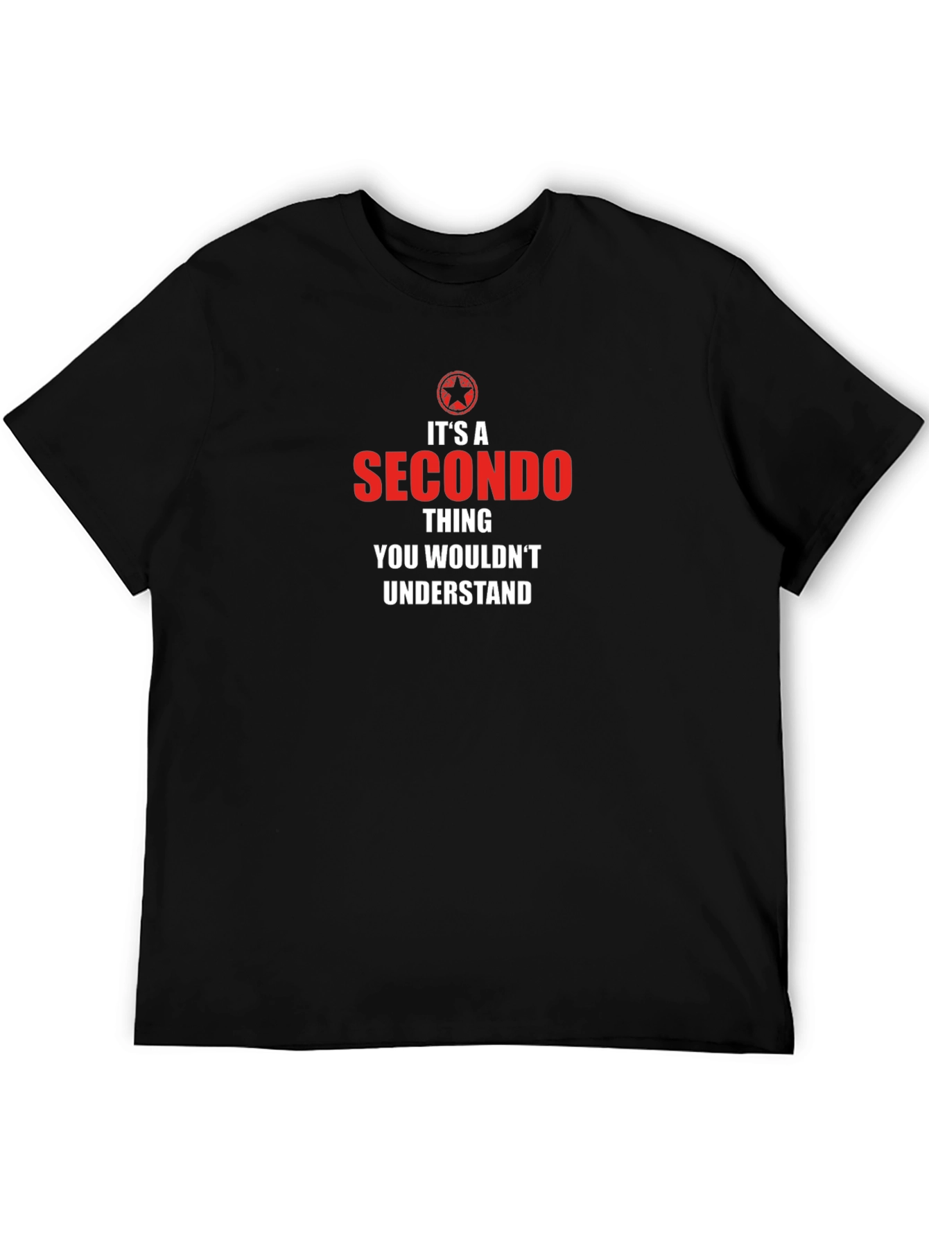 Camiseta Negra Secondo Thing: Estilo Único