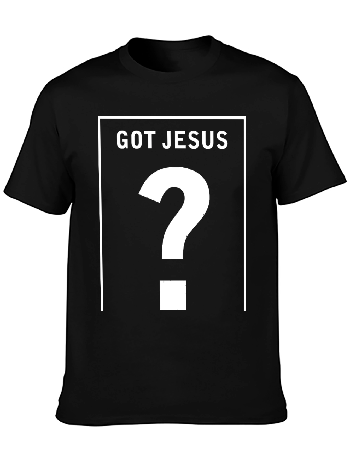 Camiseta Negra ¿Tienes a Jesús?