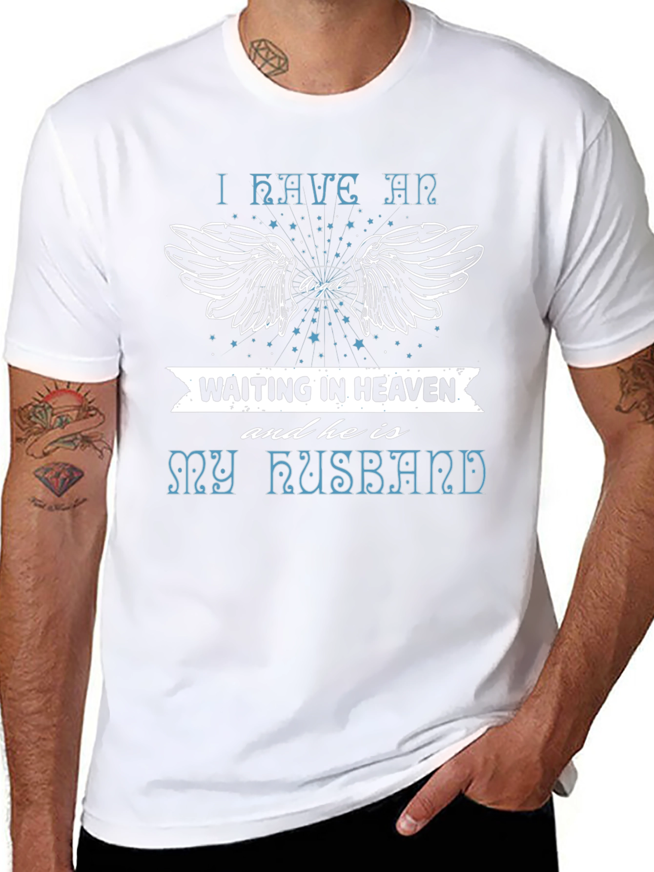 Camiseta Homenaje a Esposo en el Cielo