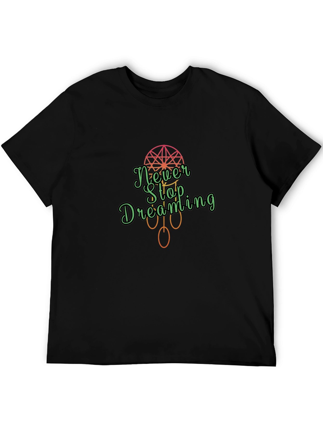 Camiseta Negra Never Stop Dreaming