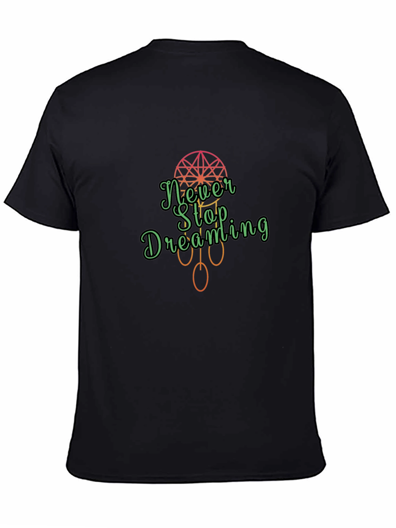 Camiseta Negra Never Stop Dreaming