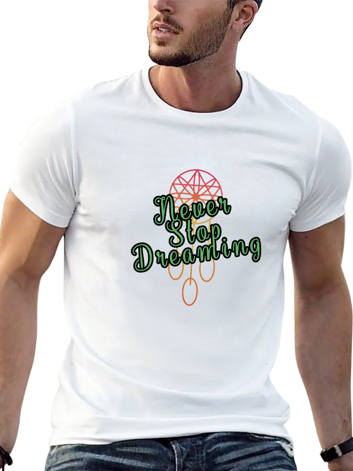 Camiseta Negra Never Stop Dreaming