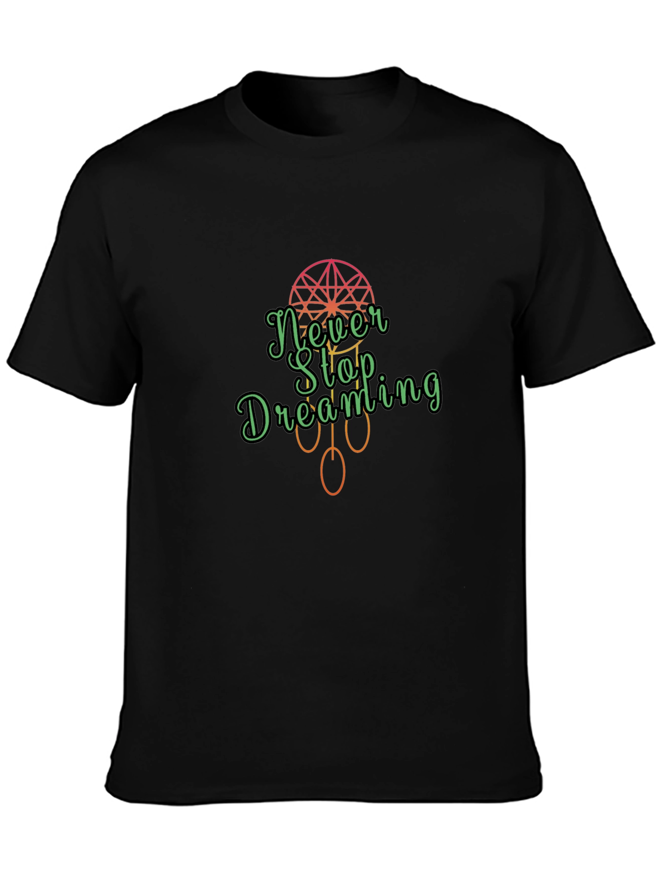 Camiseta Negra Never Stop Dreaming