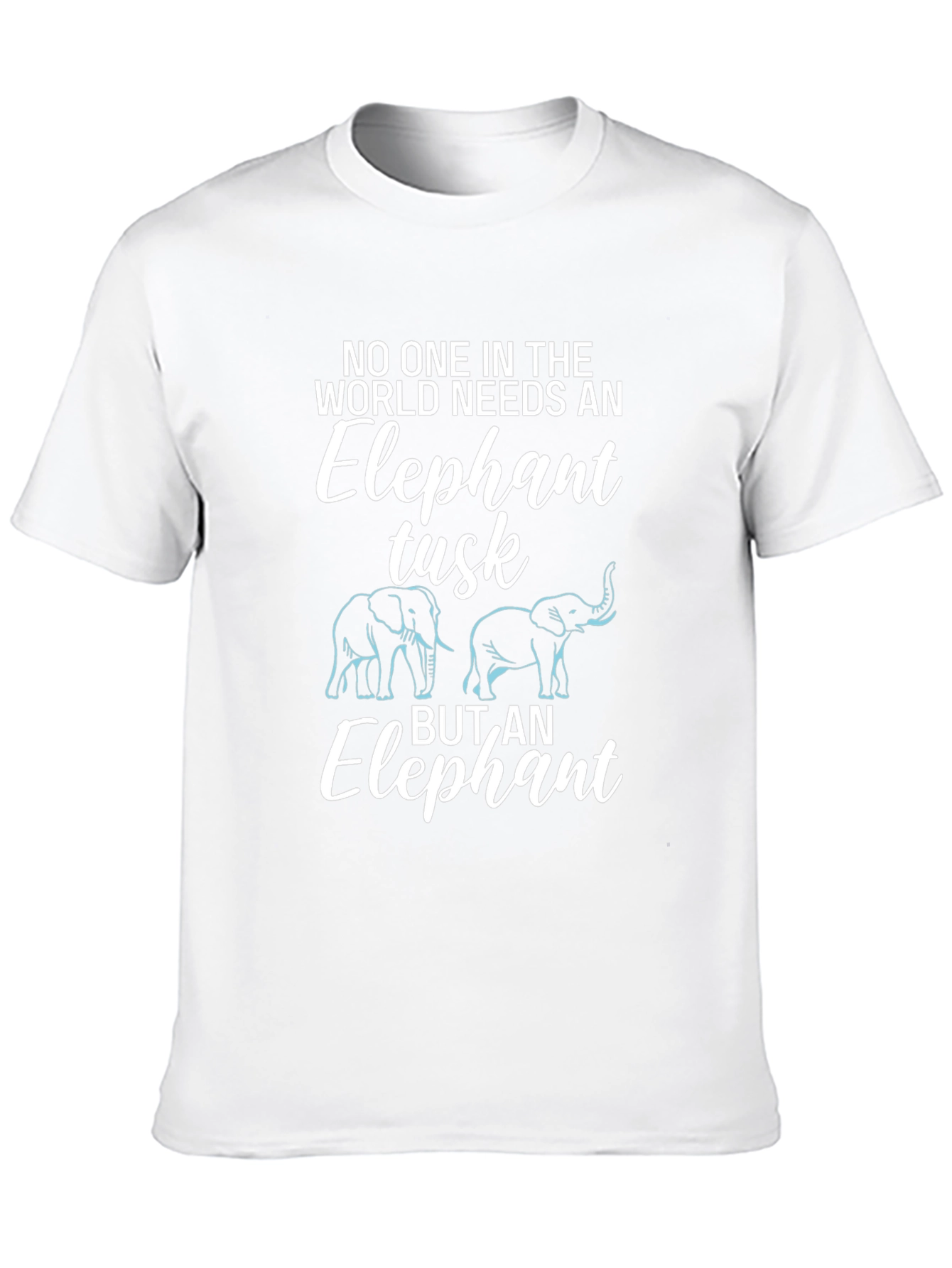 Camiseta Negra: Elefante Necesita Colmillo
