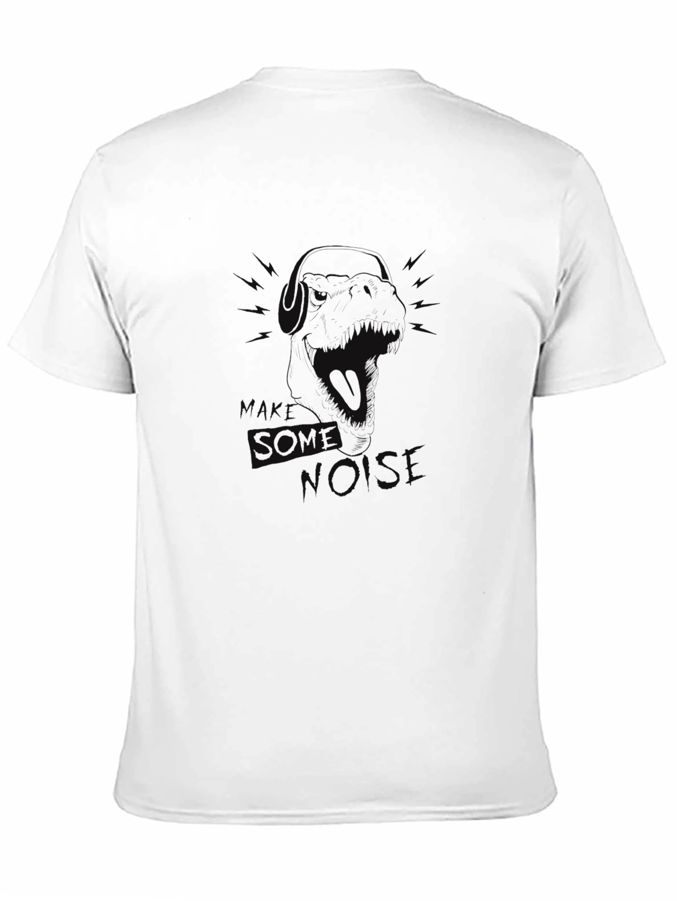 Camiseta Negra Hombre con Diseño Gráfico