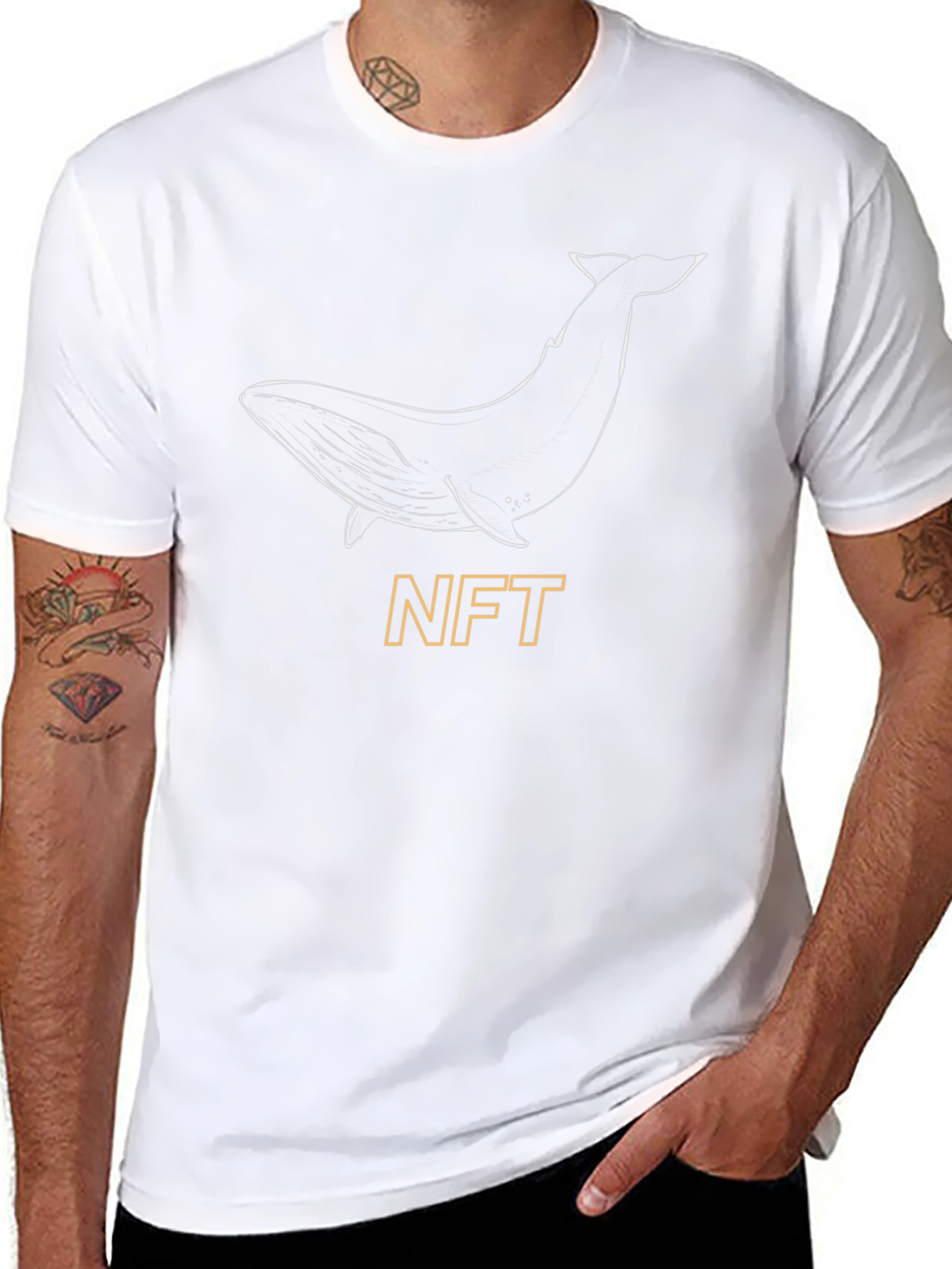 Camiseta Negra NFT Whale Edición Limitada
