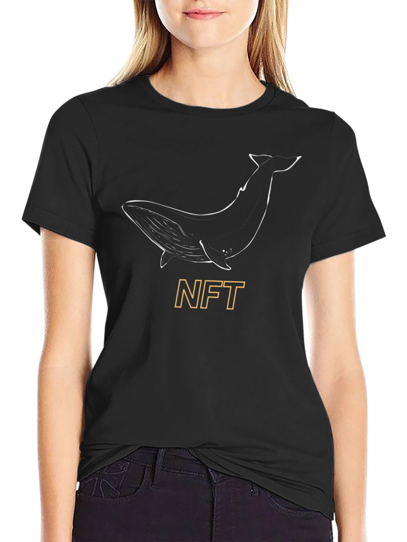 Camiseta Negra NFT Whale Edición Limitada