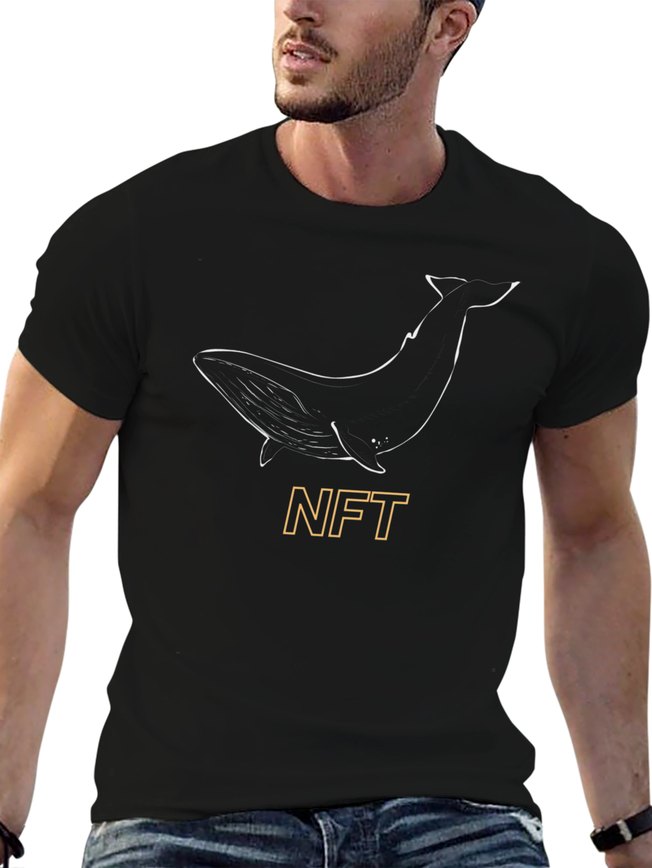 Camiseta Negra NFT Whale Edición Limitada
