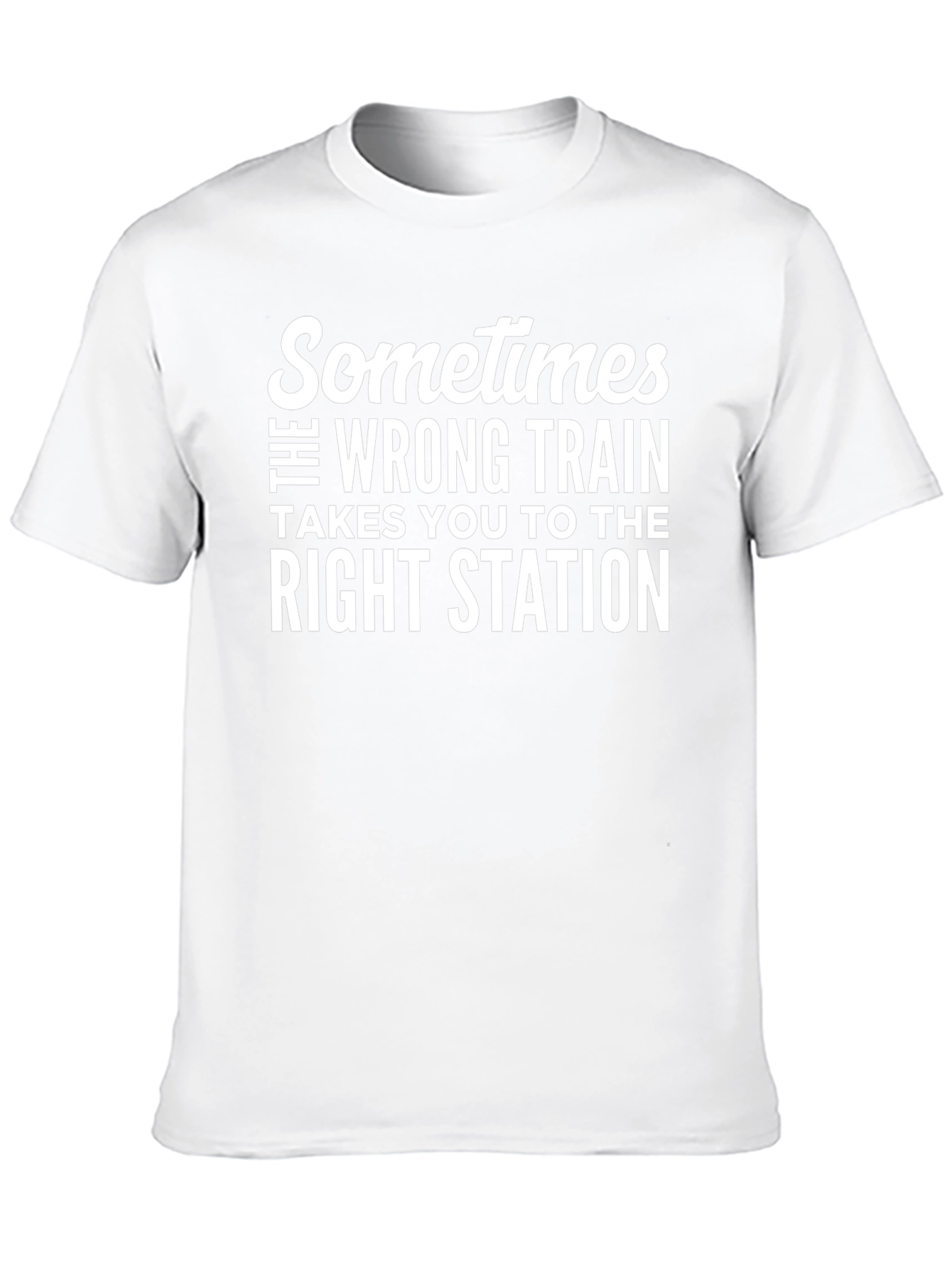 Camiseta Negra: A Veces El Tren Equivocado