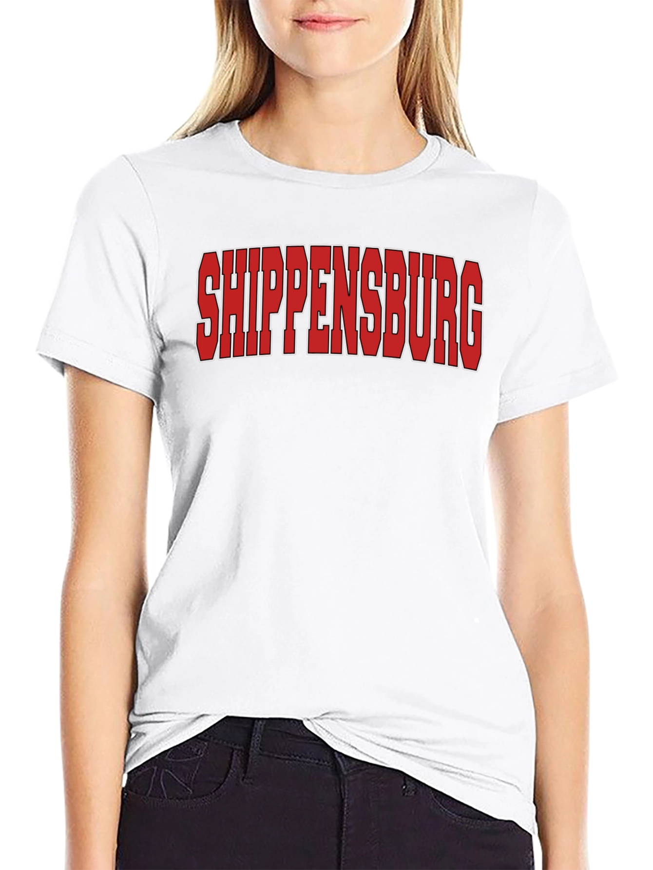 Camiseta Negra Shippensburg - Estilo Casual