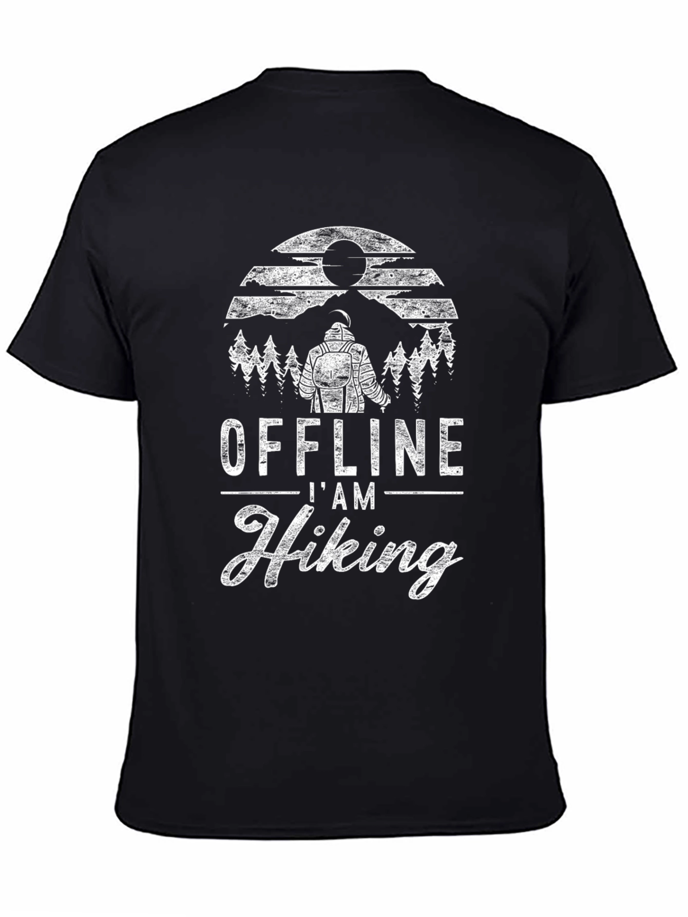 Camiseta Negra Offline Im Hiking Hombre
