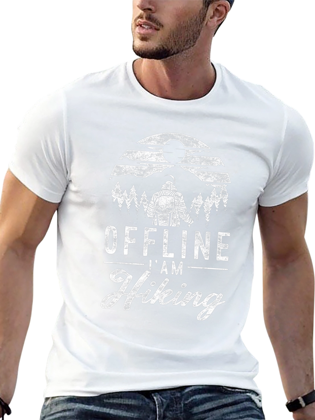 Camiseta Negra Offline Im Hiking Hombre