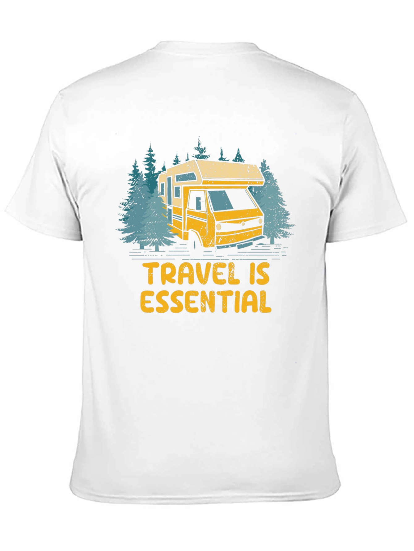 Camiseta Negra Viajar Es Esencial