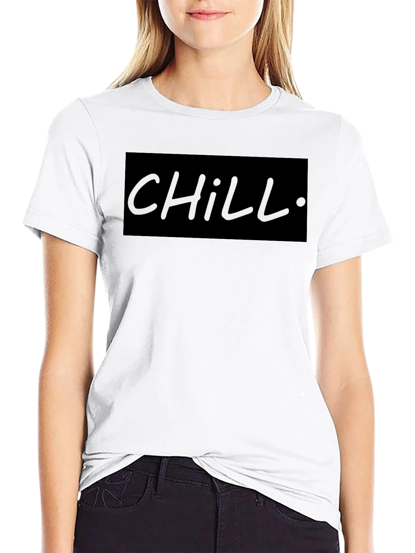 Camiseta Negra Chill para Hombre