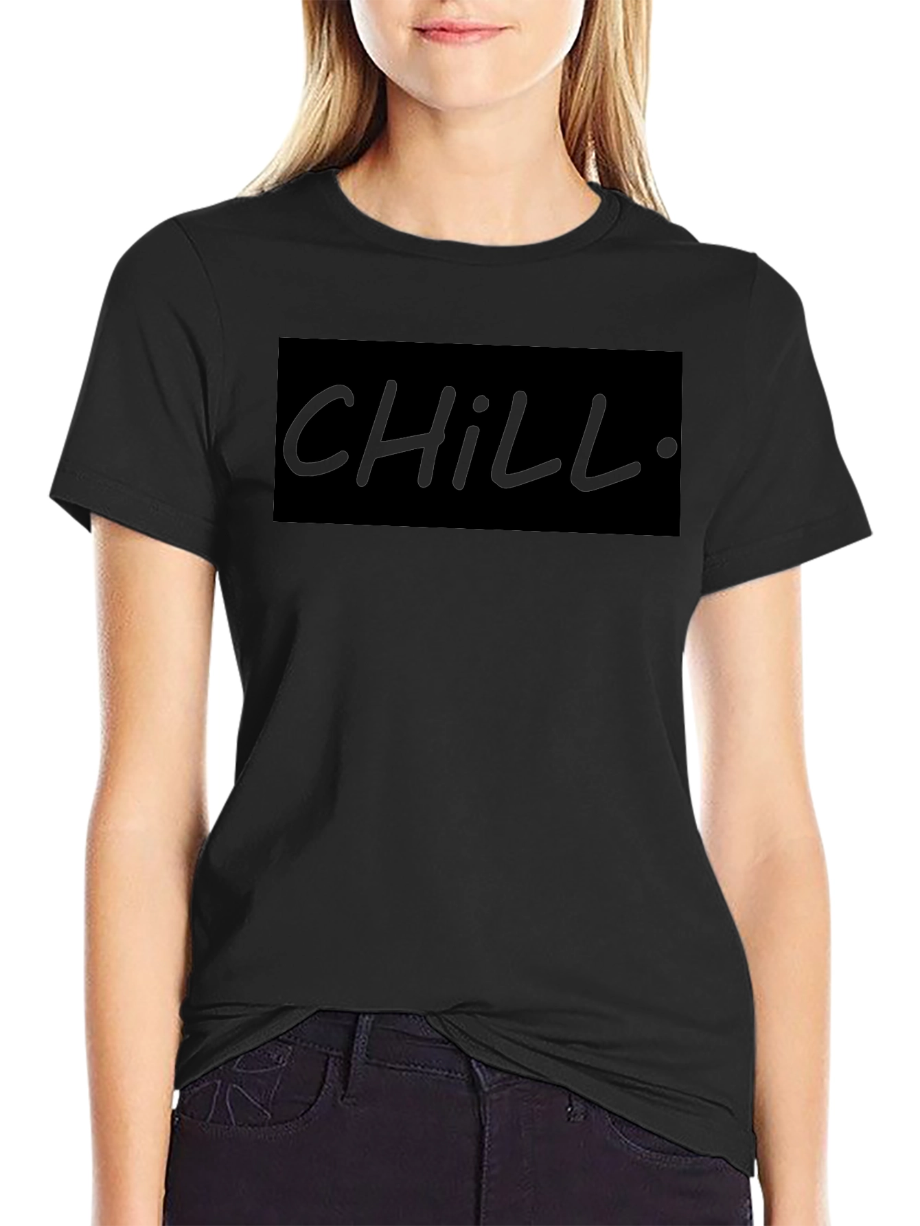 Camiseta Negra Chill para Hombre
