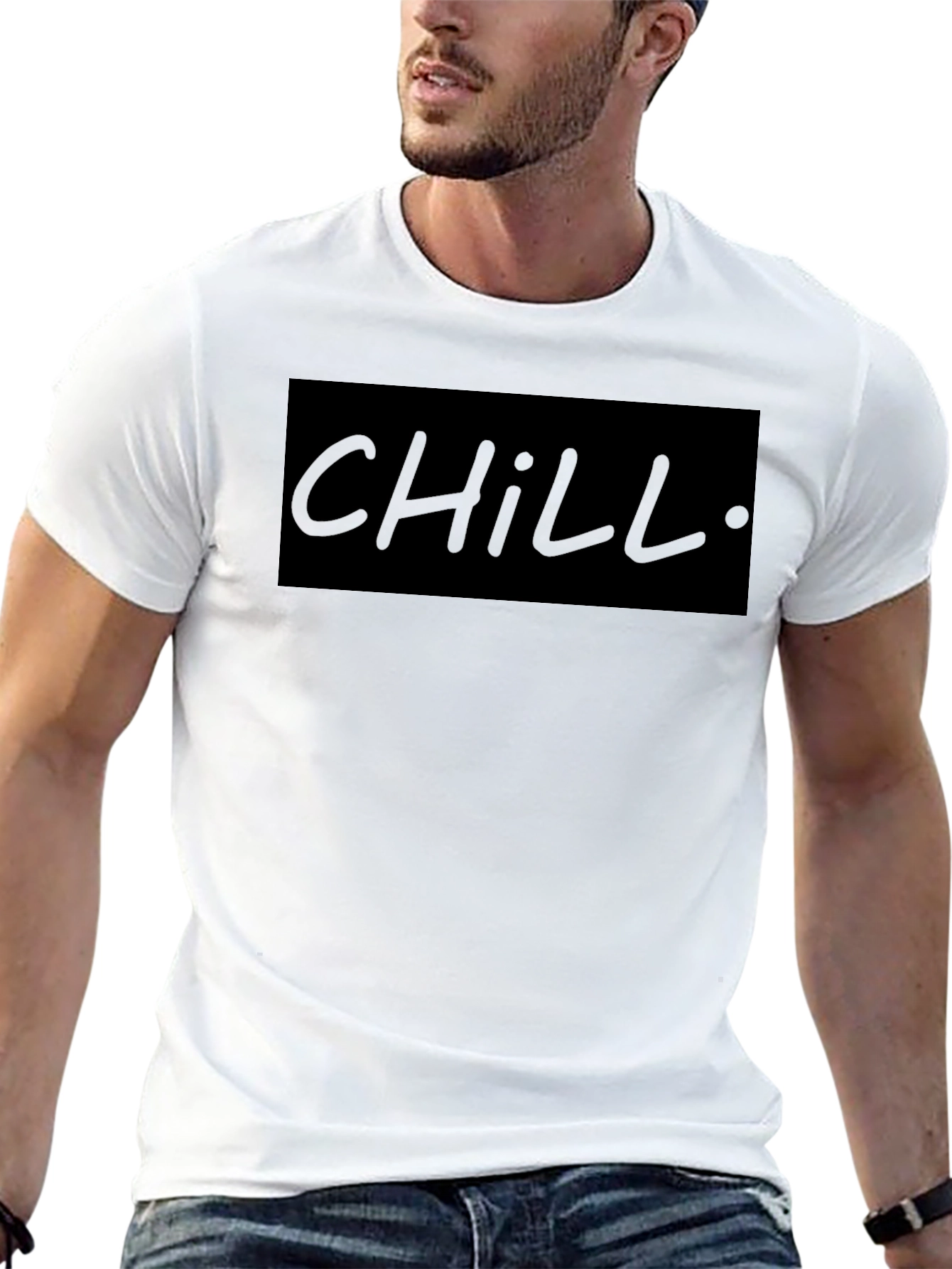 Camiseta Negra Chill para Hombre