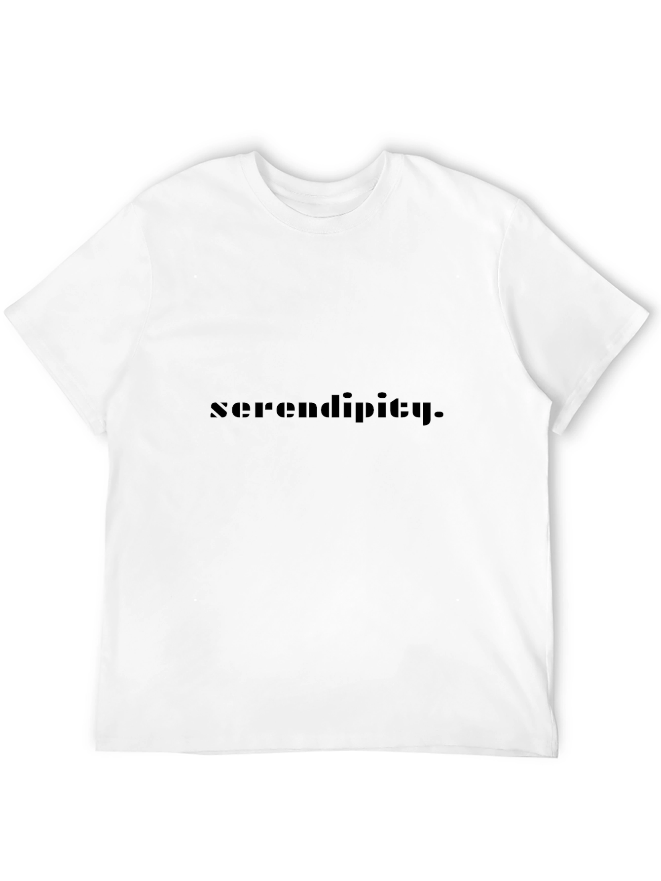 Camiseta Negra Serendipity Casual para Hombre