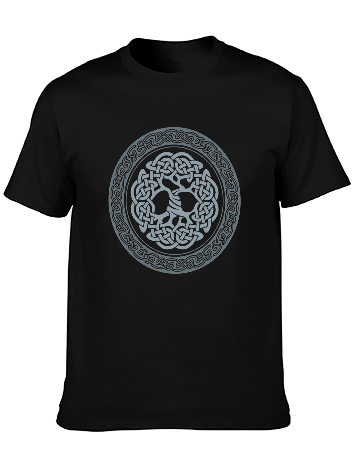 Camiseta Negra con Diseño Celta Circular