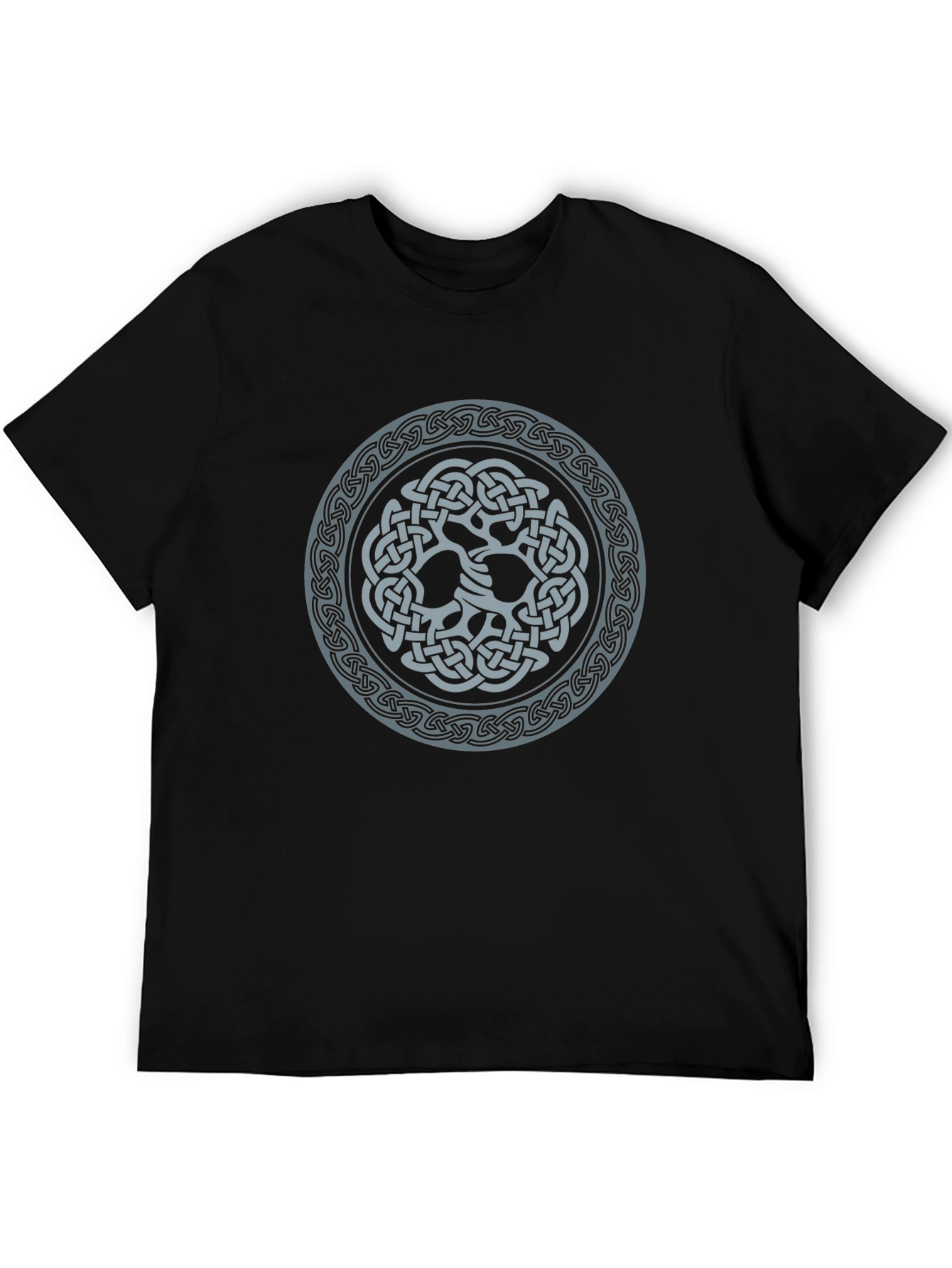 Camiseta Negra con Diseño Celta Circular
