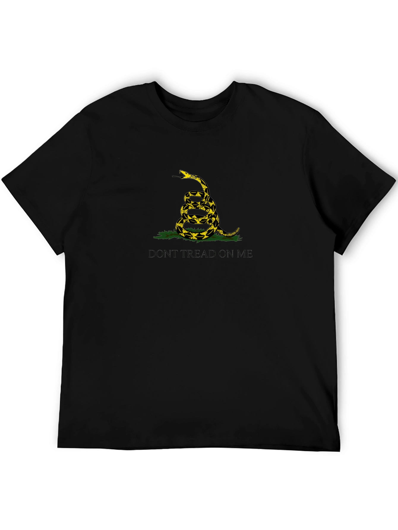 Camiseta Negra: No Me Pises - Diseño Serpiente